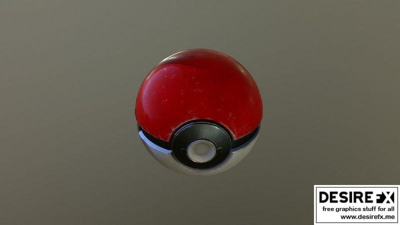 3D打印模型：宝可梦（皮卡丘）|Pokeball 3D print model