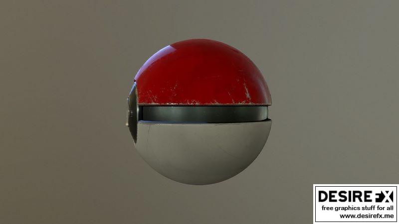 3D打印模型：宝可梦（皮卡丘）|Pokeball 3D print model