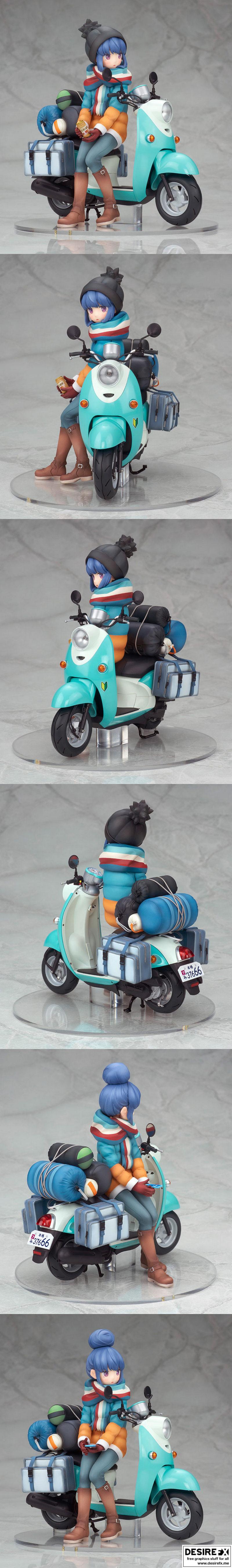 Shima Rin 3D打印模型：Yuru Camp系列角色模型|Shima Rin – Yuru Camp – 3D Print Model