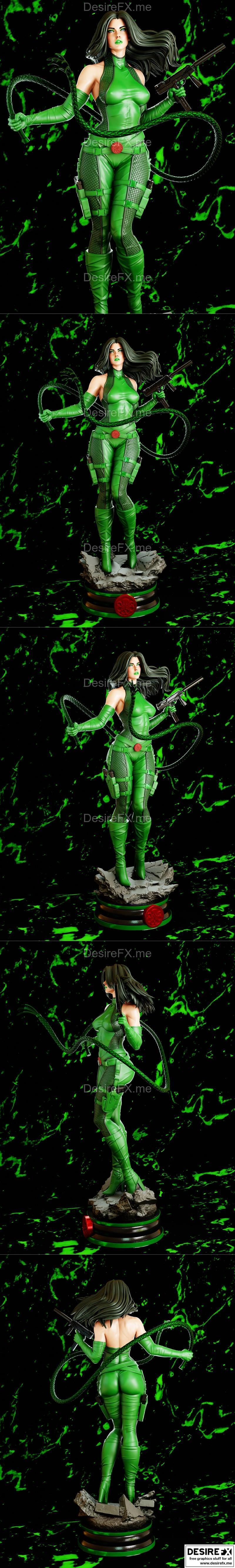 BrunoArt3D - 水蛇女神 - 3D打印模型|BrunoArt3D – Madame Hydra – 3D Print Model STL