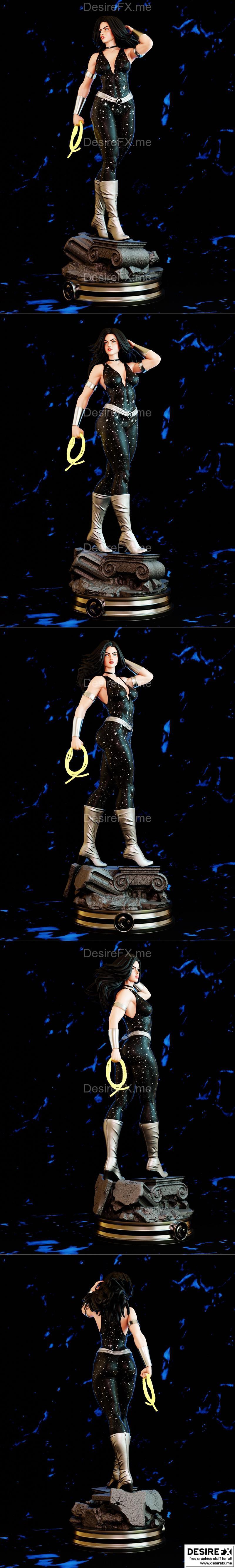 BrunoArt3D - 女神泰罗 - 3D打印模型|BrunoArt3D – Donna Troy – 3D Print Model STL