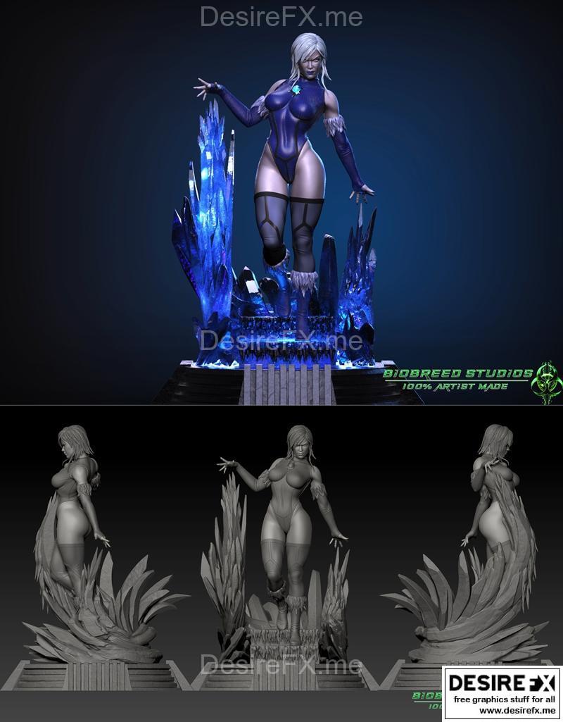Biobreed 3D打印模型：寒霜之刃角色造型|Biobreed – Killer Frost – 3D Print Model STL