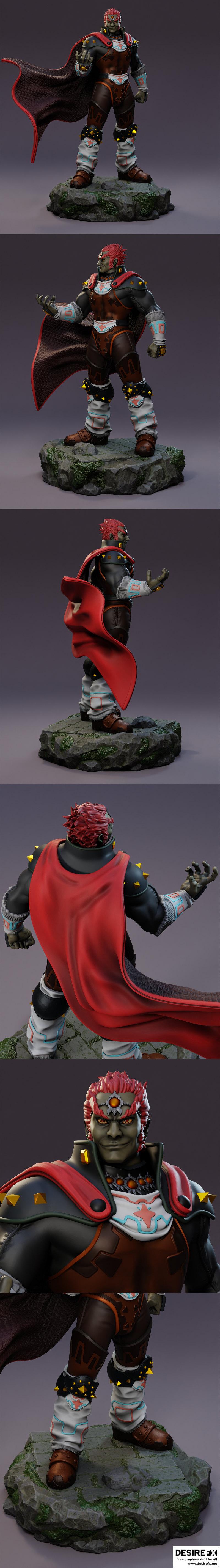 怀旧工作室 - 魔神格兰迪尔 - 3D打印模型|Nostalgic Studios – Ganondorf – 3D Print Model