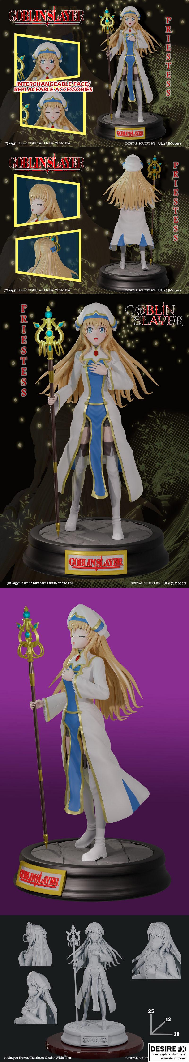 Goblin Slayer 女祭司 3D打印模型|Goblin Slayer – Priestess – 3D Print Model