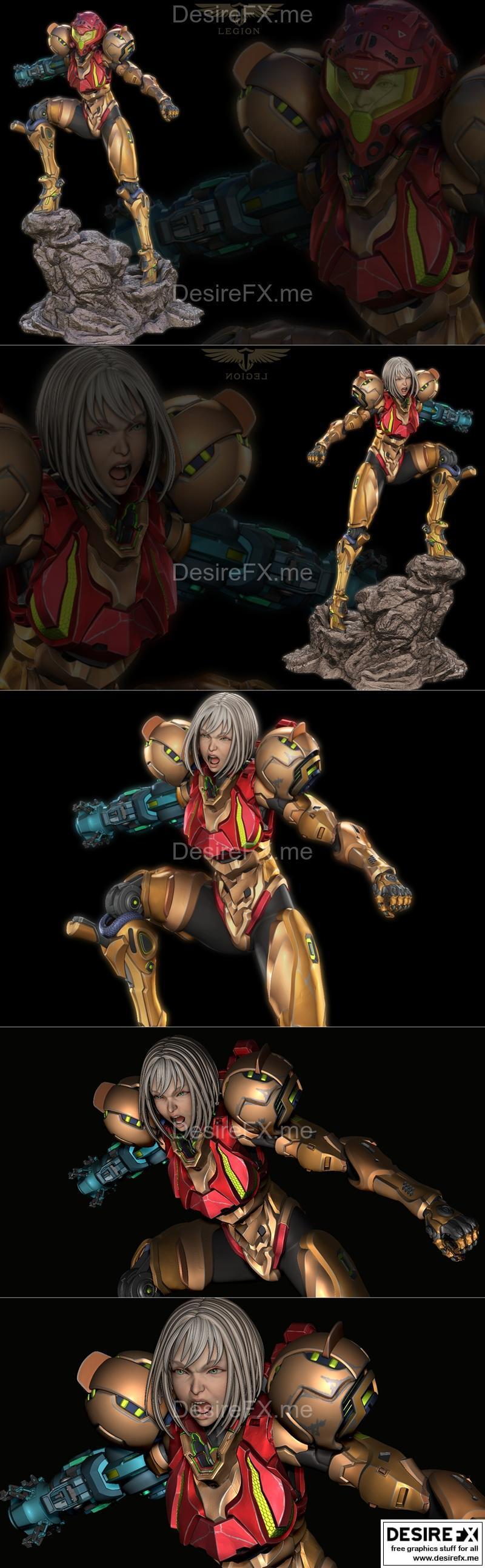 萨姆斯·阿拉恩 3D打印模型|Samus Aran – Legion – 3D Print Model STL