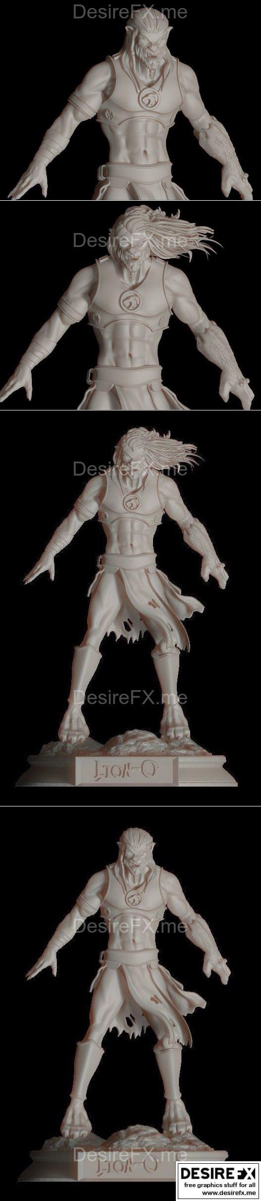 Liono v1-2 3D打印模型：动漫游戏角色造型|Liono v1-2 – 3D Print Model STL