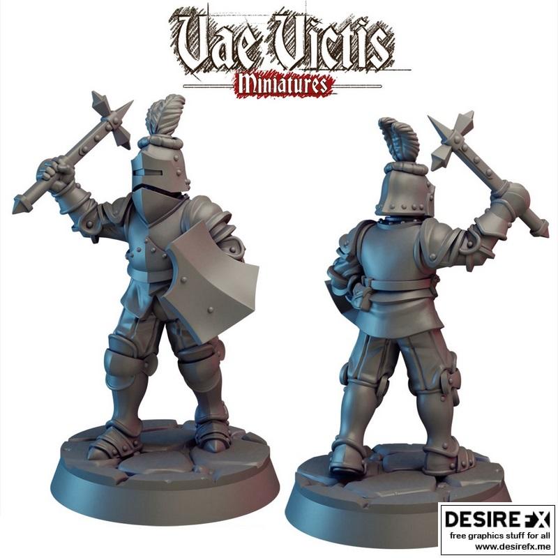 瓦尔维斯——骑士4 3D打印模型|Vae Victis – Knight 4 – 3D Print Model