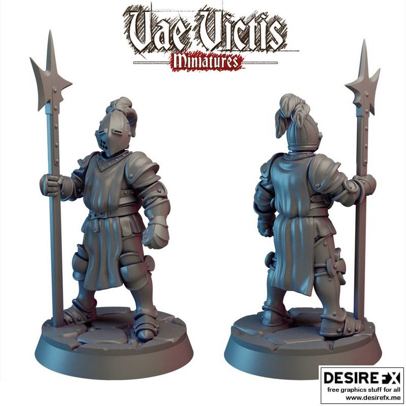 瓦尔维斯 knight 2 3D打印模型|Vae Victis – Knight 2 – 3D Print Model