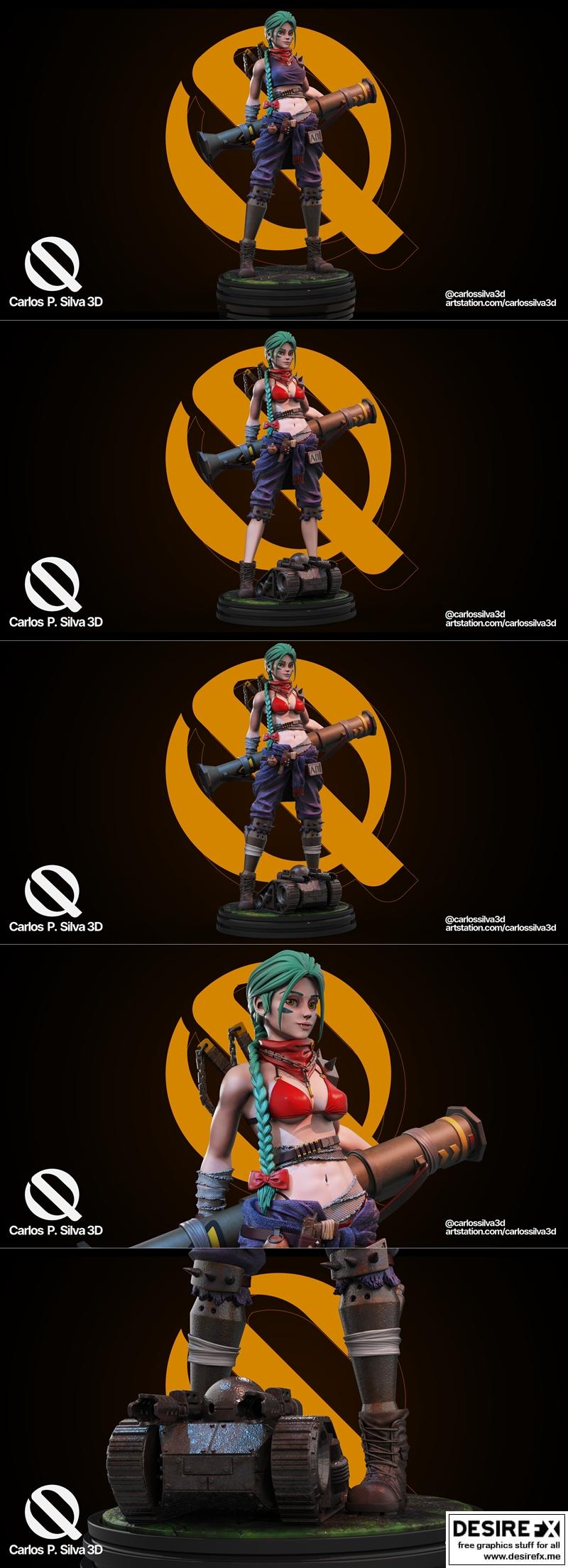 Bazooka Girl 3D打印模型|Bazooka Girl by Carlos Silva – 3D Print Model STL