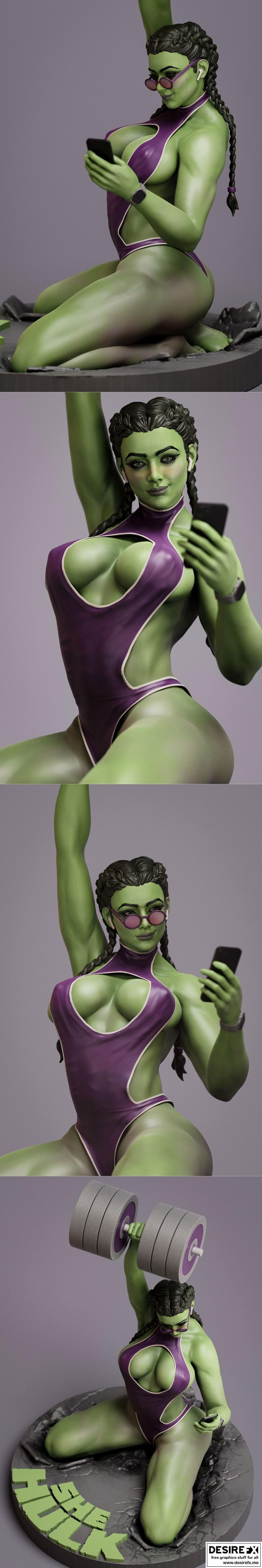 她 Hulk 3D打印模型|She Hulk by Fian – 3D Print Model STL