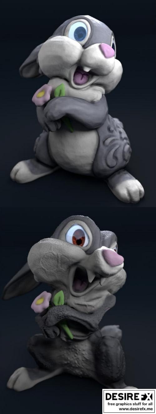 Thumper与邪恶Thumper 3D打印模型|Thumper & Evil Thumper – 3D Print Model