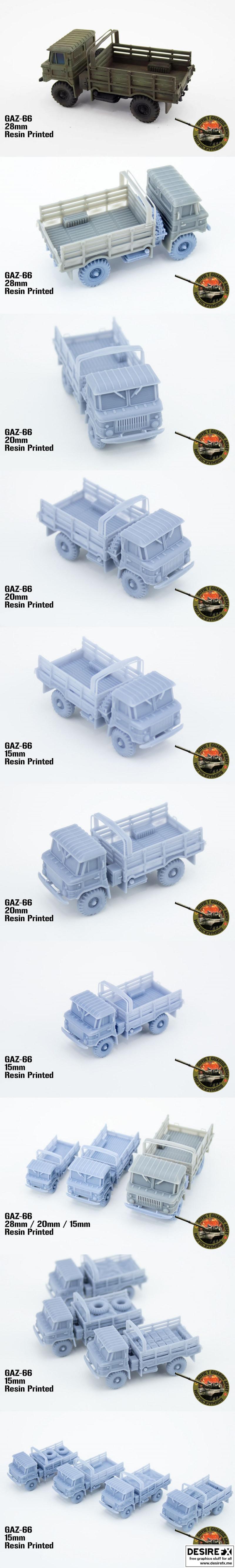 Gaz-66 3D打印模型|Gaz-66 – 3D Print Model