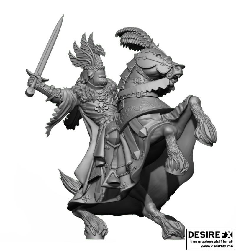 龙之骑士 3D打印模型|Dragon Knight – 3D Print Model