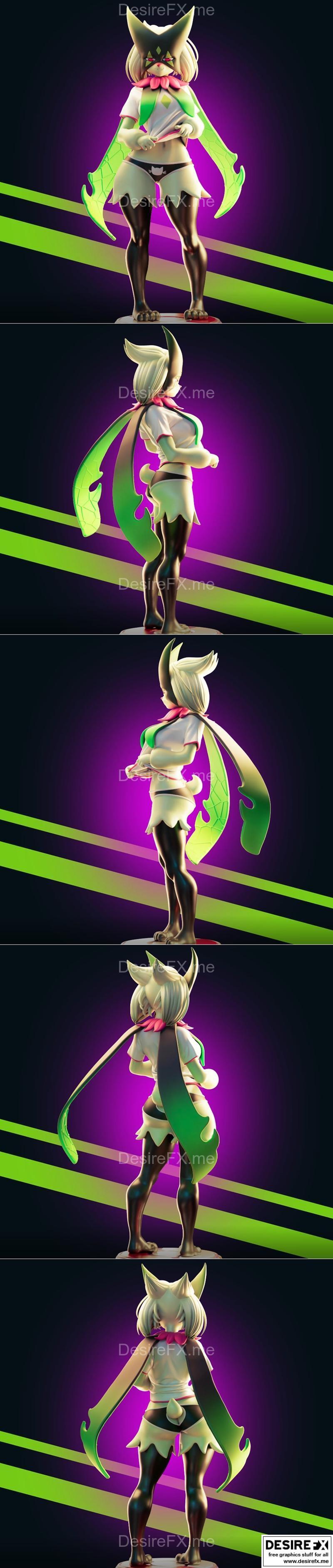 Meowscarad - 3D打印动漫角色模型|Meowscarad – 3D Print Model STL