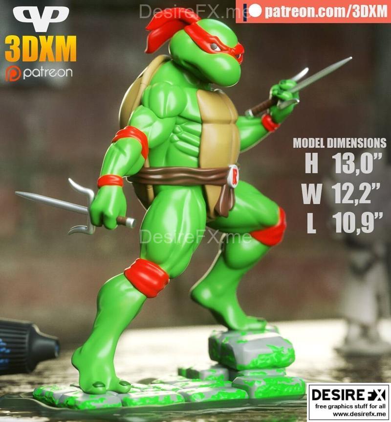 TMNT 赤影 3D打印模型|TMNT Raphael – 3D Print Model STL