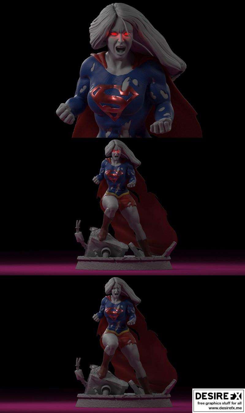 超女卡拉·佐-艾尔 3D打印模型|Super Girl – Kara Zor-El – DC Comics – 3D Print Model