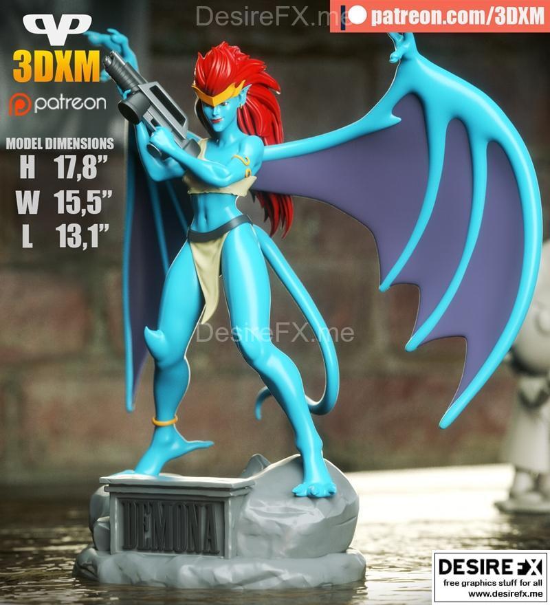 恶魔女爵 3D打印模型|Demona – 3D Print Model STL