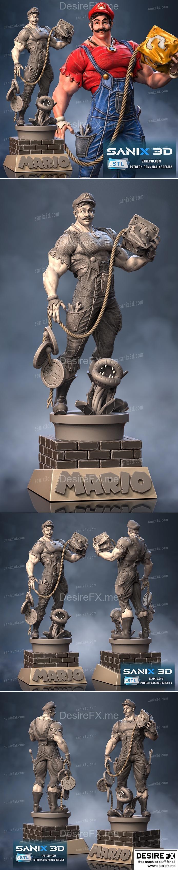 Sanix – Mario – 3D Print Model STL