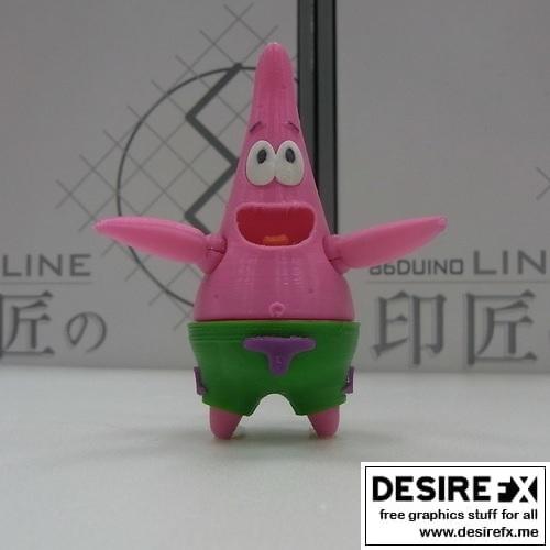 海绵宝宝3D打印模型|Patrick Star – 3D Print Model