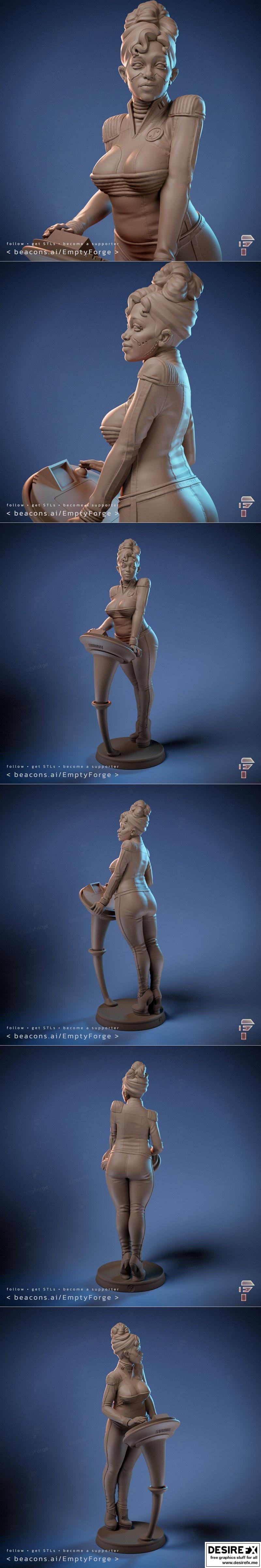 莉莉安·吉拉 3D打印模型 STL|Lieutenant Jila – 3D Print Model STL