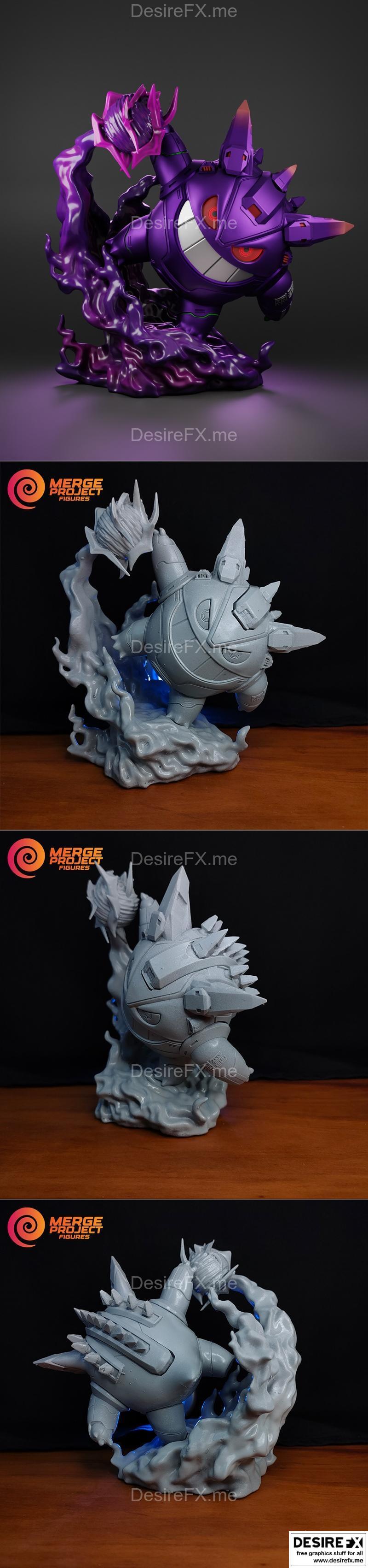 宝可梦 机械盖诺赛奇 3D打印模型|Pokemon – Mecha Gengar – 3D Print Model STL