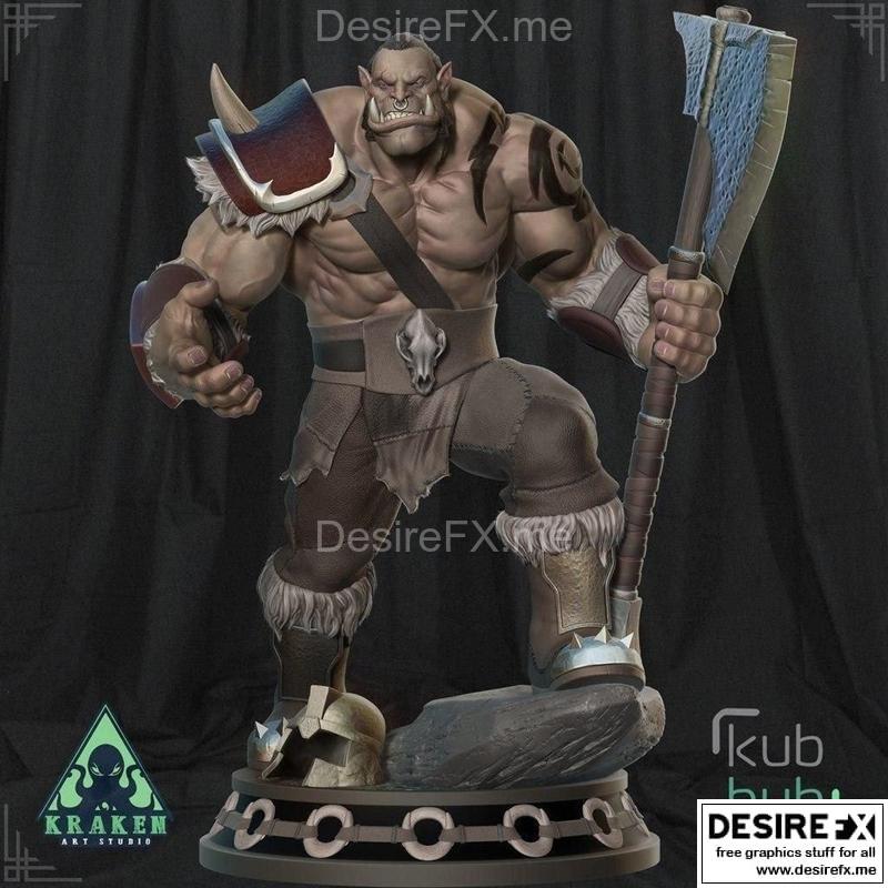 巴比伦兽人 - 3D打印模型 STL|Barbaroan Orc – 3D Print Model STL