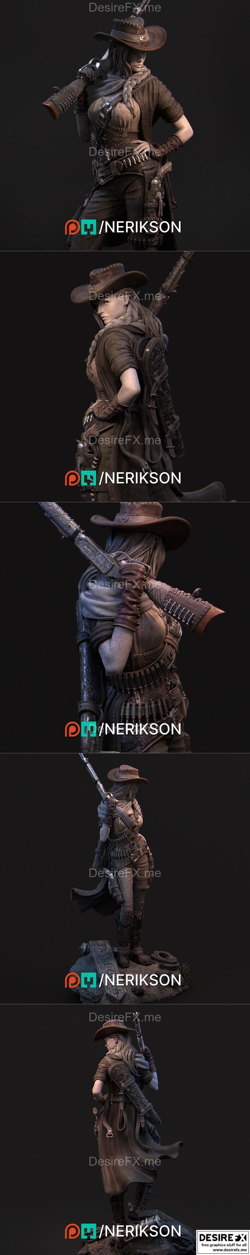 Nerikson 3D打印模型：Jane The Gunslinger|Nerikson – Jane The Gunslinger – 3D Print Model STL