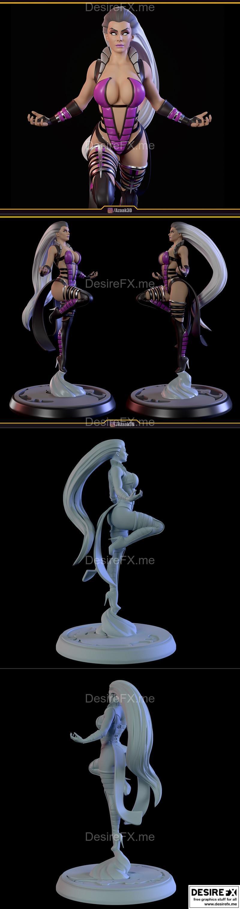 Sindel角色3D打印模型|Sindel Figure – 3D Print Model STL