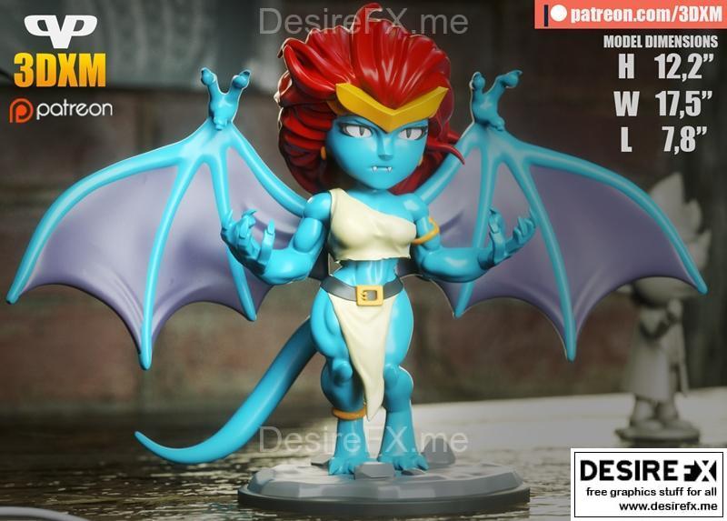 迪斯尼小恶魔3D打印模型|Demona Chibi – 3D Print Model STL