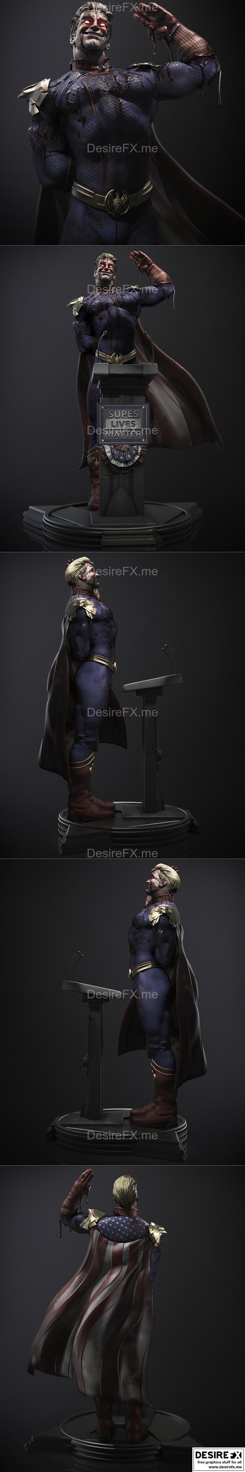 Ca 3d Studios - 家庭暴君 - 3D打印模型|Ca 3d Studios – Homelander – 3D Print Model STL