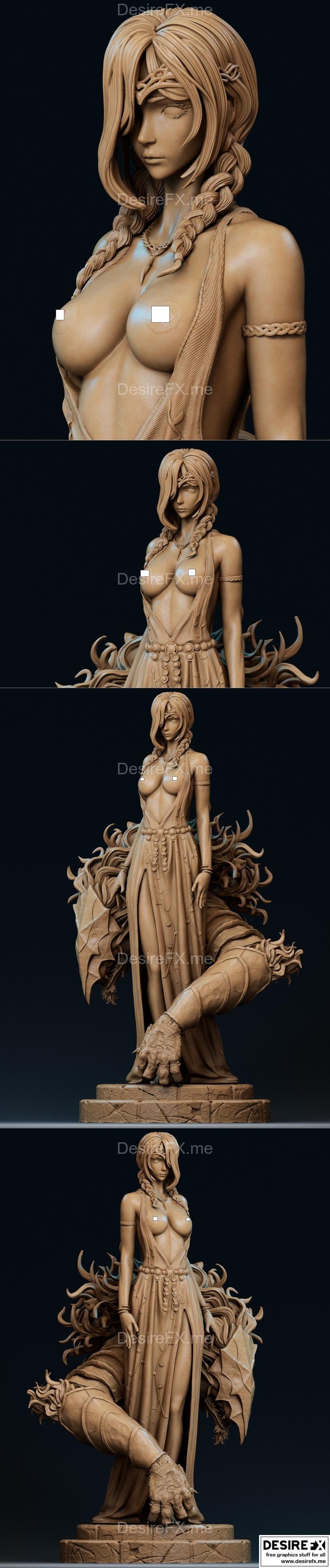 Ca 3D工作室 - 马里卡NSFW模型 - 3D打印雕塑|Ca 3d Studios – Marika NSFW Version – 3D Print Model STL