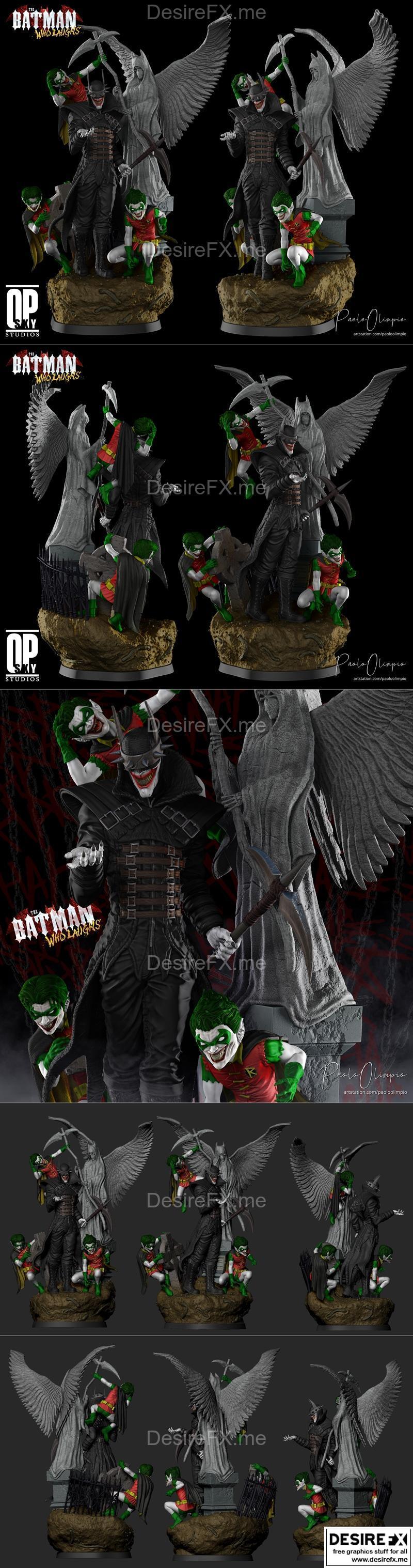 SkyOP Studios - 《蝙蝠侠：笑面人》3D打印模型|SkyOP Studios – Batman Who Laughs – 3D Print Model STL