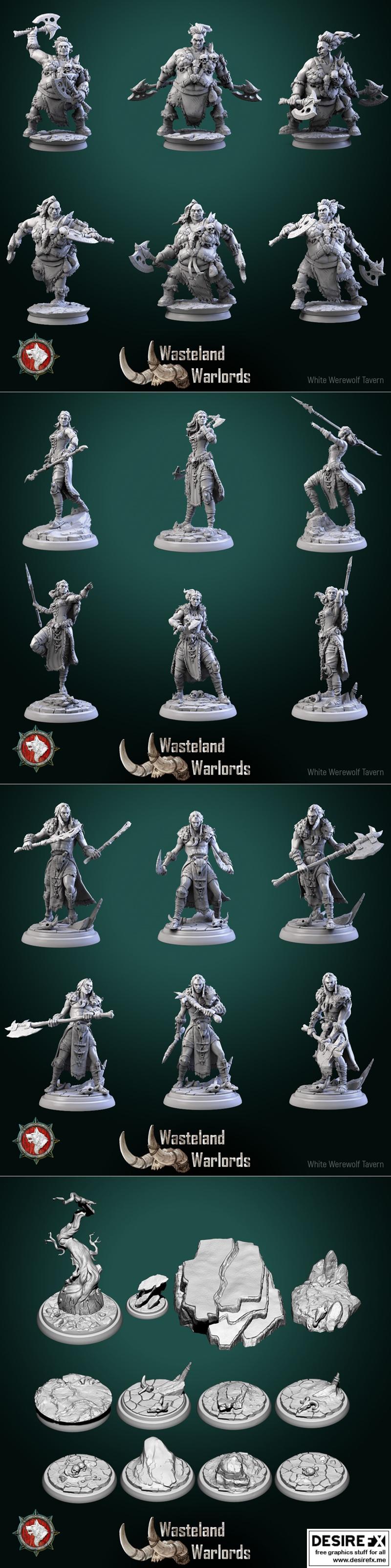 白狼酒馆 3D打印模型|White Werewolf Tavern – WasteLand Warlords August 2023 – 3D Print Model STL