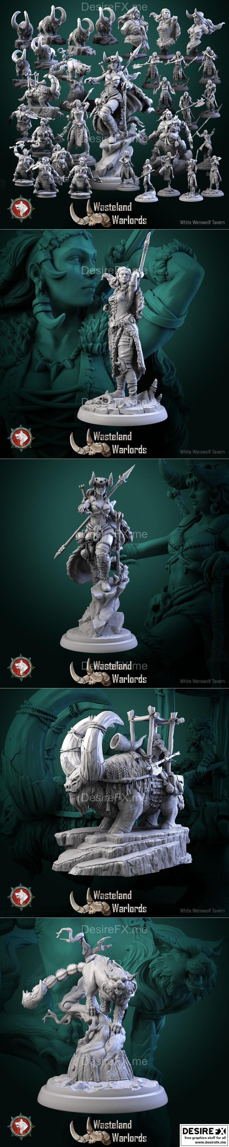白狼酒馆 3D打印模型|White Werewolf Tavern – WasteLand Warlords August 2023 – 3D Print Model STL