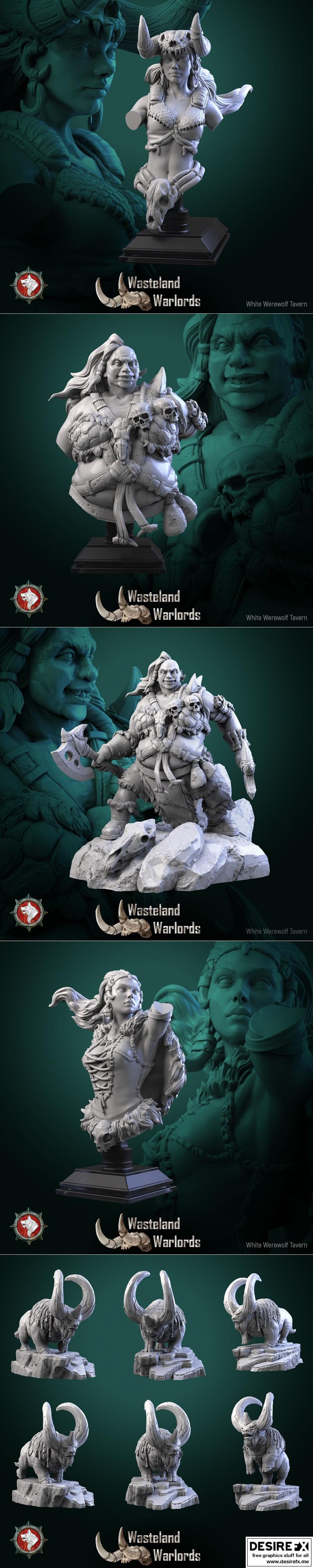 白狼酒馆 3D打印模型|White Werewolf Tavern – WasteLand Warlords August 2023 – 3D Print Model STL