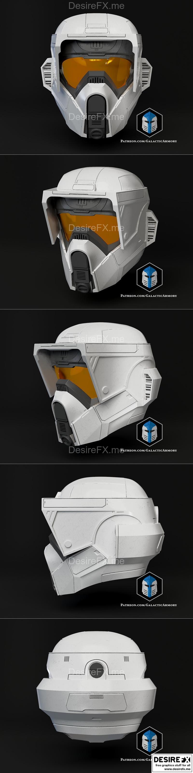 斯巴达士兵头盔 3D打印模型|Scout Trooper Spartan Helmet – 3D Print Model STL