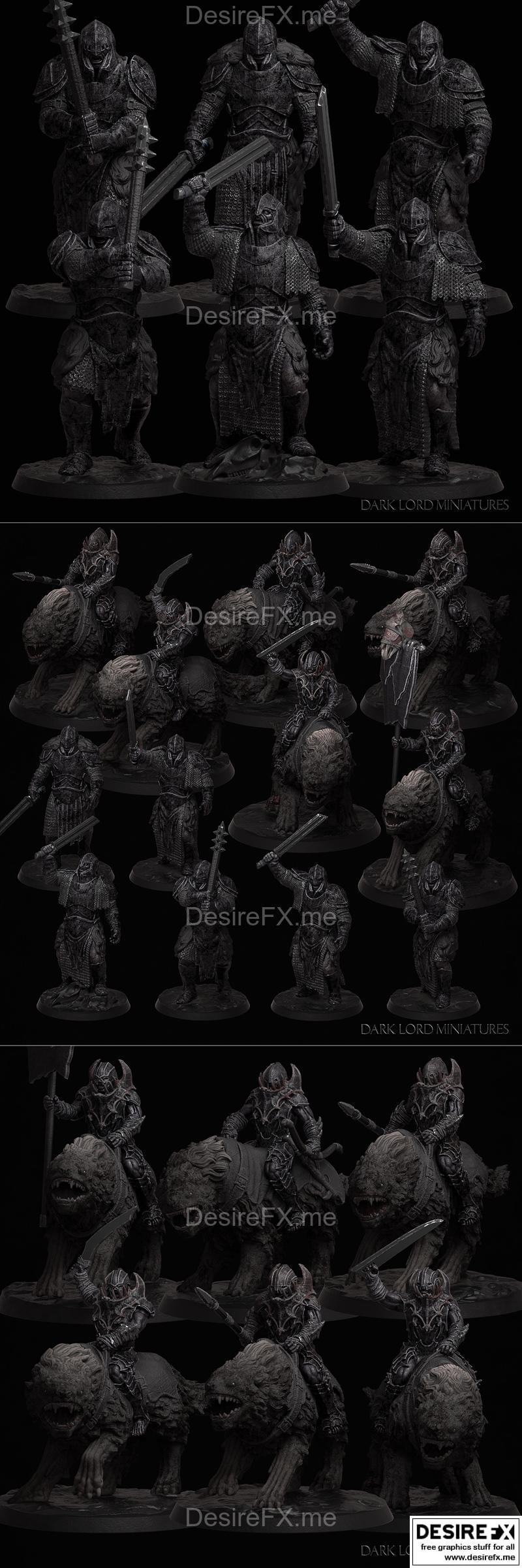 黑暗领主迷你模型 2023年7月 3D打印STL文件|Dark Lord Miniatures July 2023 – 3D Print Model STL