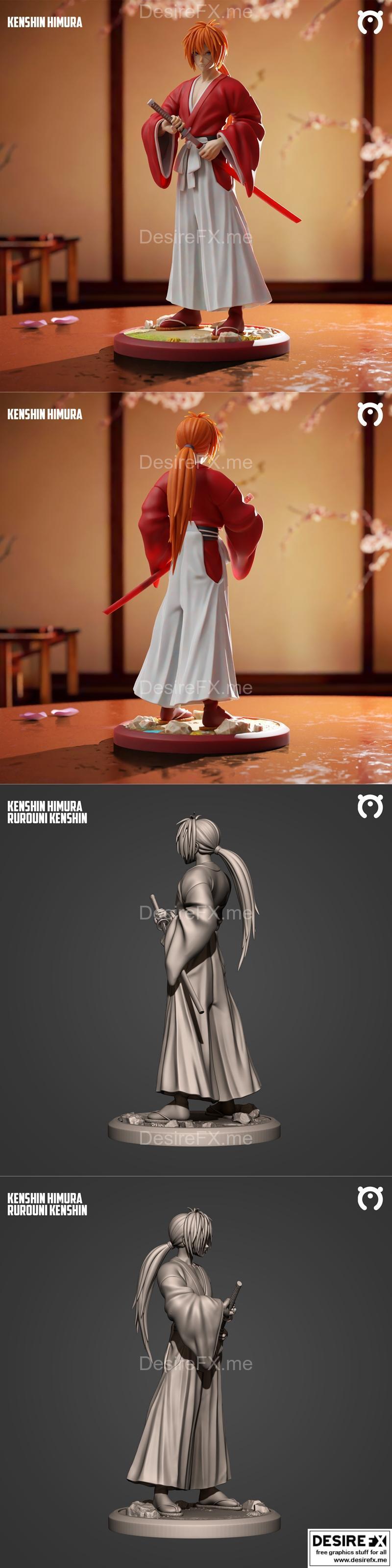 犬夜叉 3D打印模型|Kenshin Himura – 3D Print Model STL