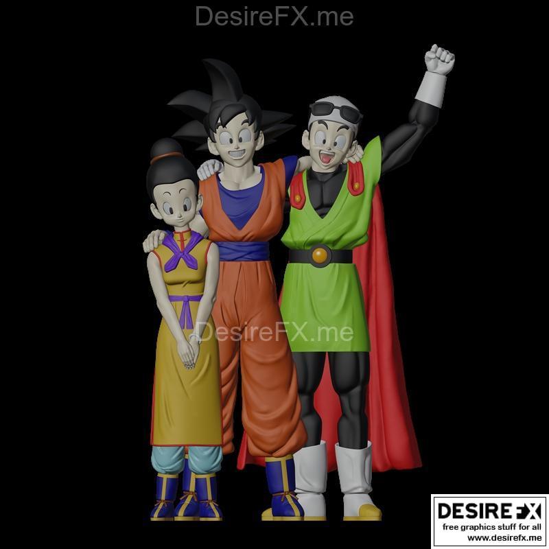 家庭、悟空、牛奶、悟饭——3D打印模型|Family, Goku, Milk, Gohan – 3D Print Model STL