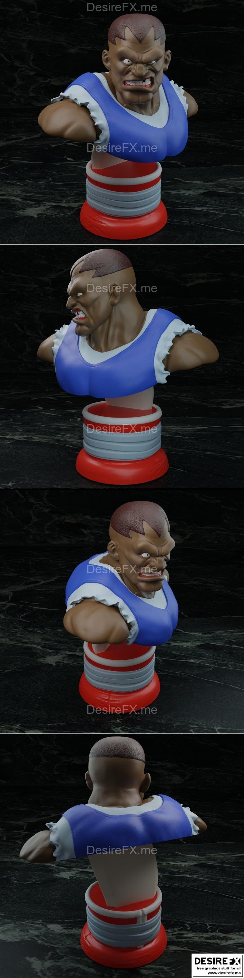 Balrog爆裂模型——街霸3D打印雕塑|Balrog Bust – Street Fighter – 3D Print Model STL