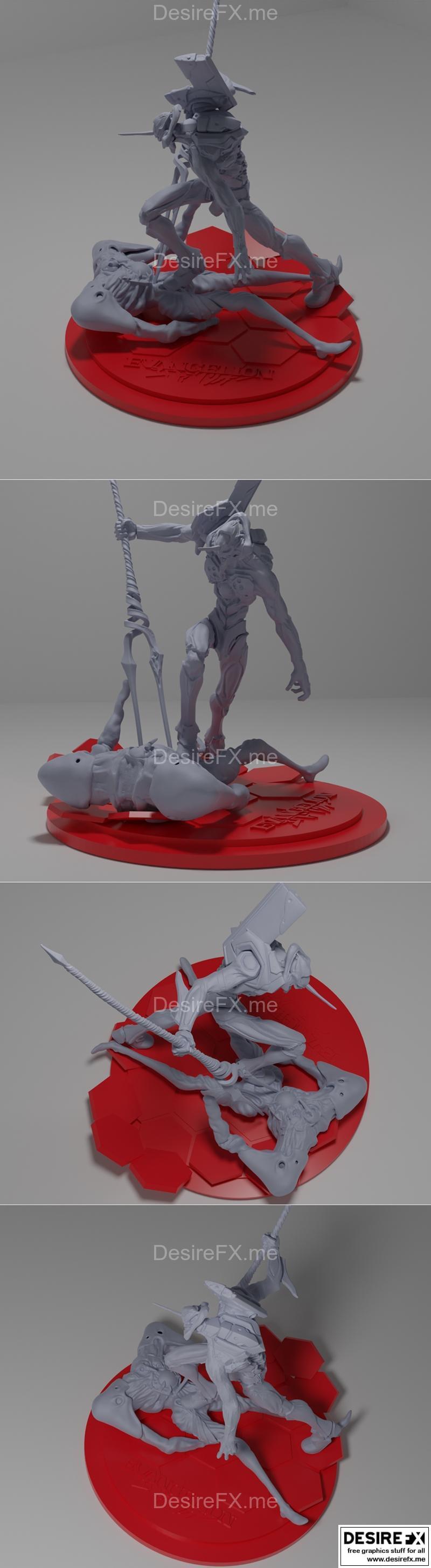 新世纪福音战士 - Eva 01 - 3D打印模型|Evangelion – Eva 01 – 3D Print Model STL