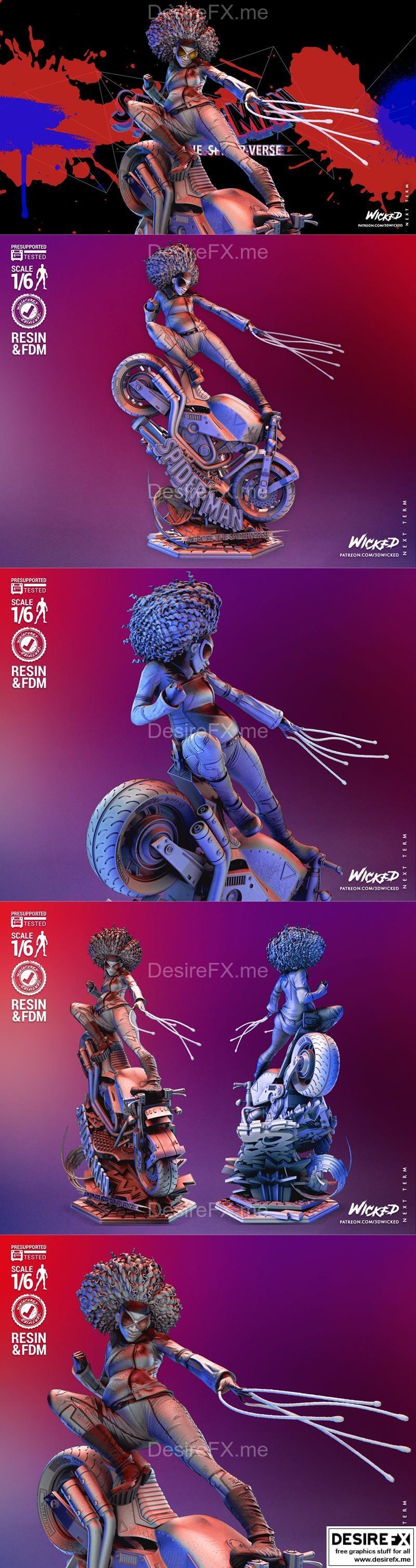 邪恶女巫·蛛女 490mm 3D打印模型|Wicked – Spider Woman Statue 490mm (Non Supported) – 3D Print Model STL