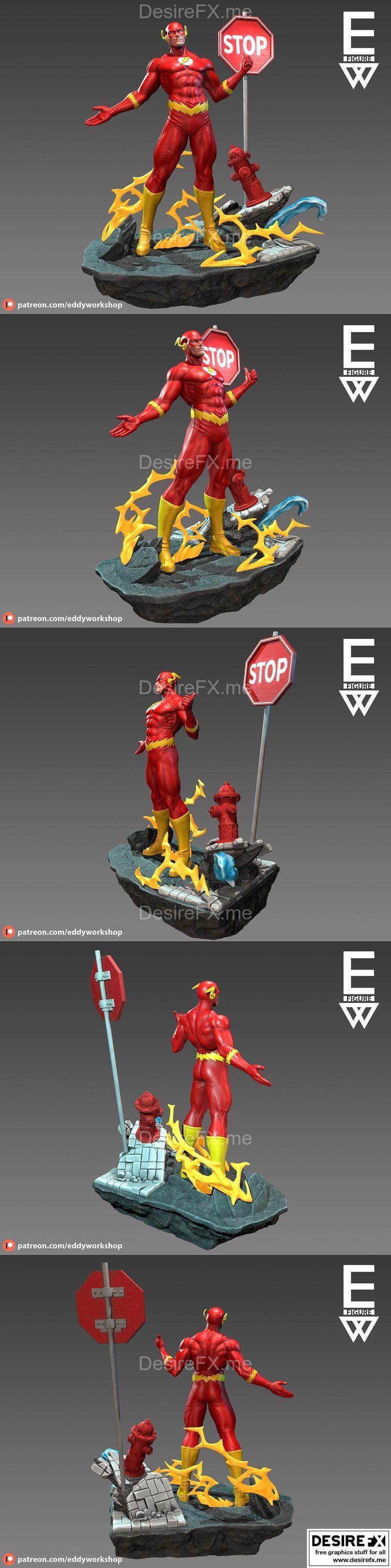 闪电侠 3D打印模型|The Flash – 3D Print Model STL