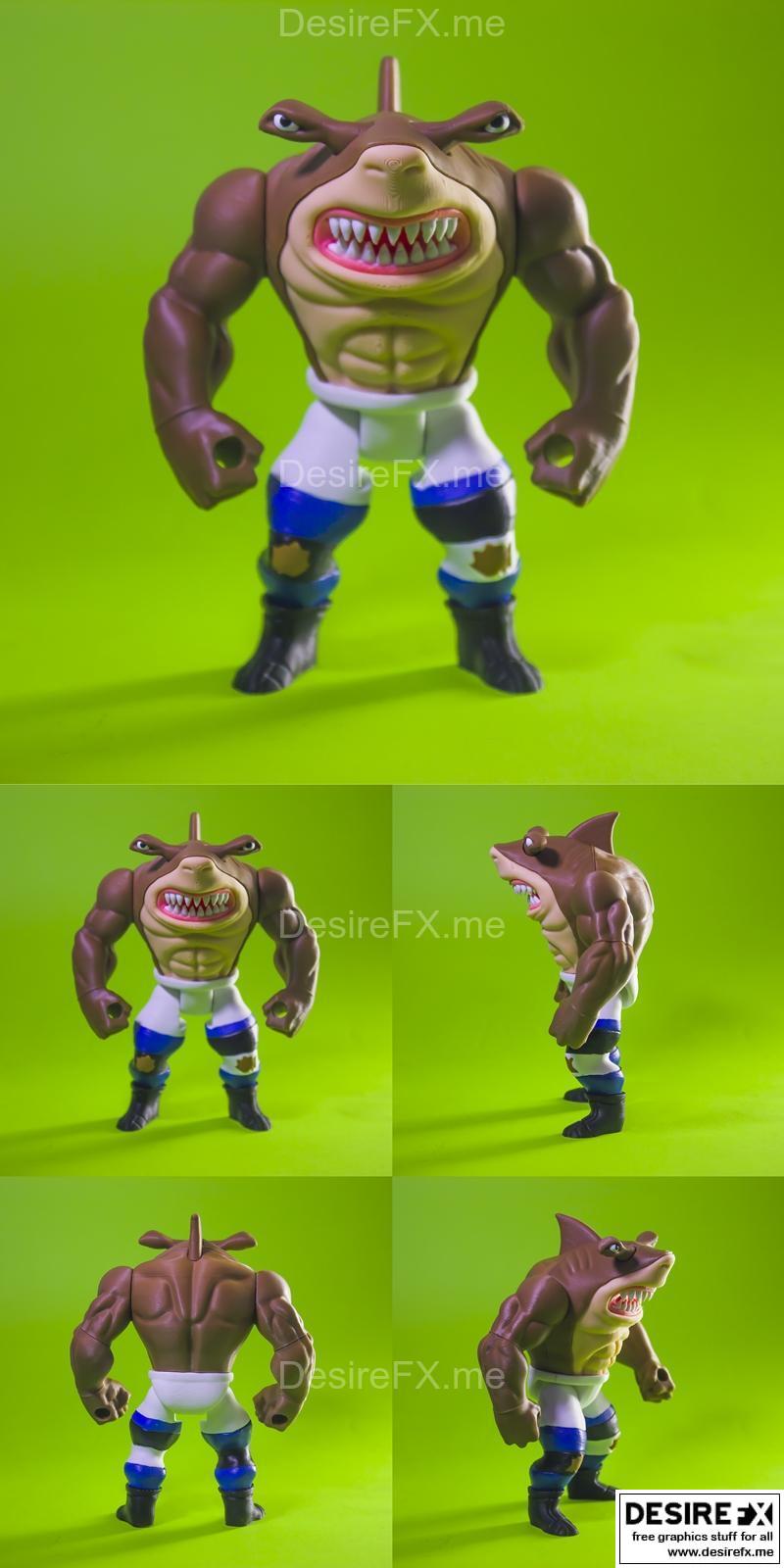 街头鲨群集结——3D打印模型|Street Sharks Jab Assembly – 3D Print Model STL