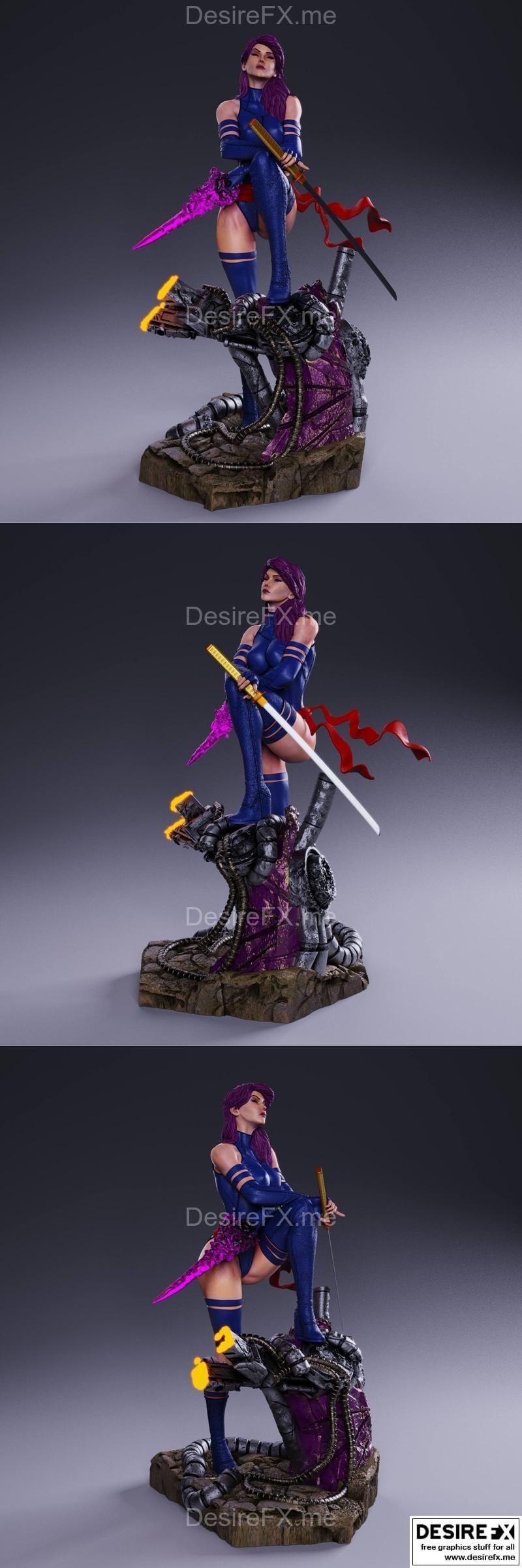 Psylocke 3D打印模型|Psylocke by Janter – 3D Print Model OBJ