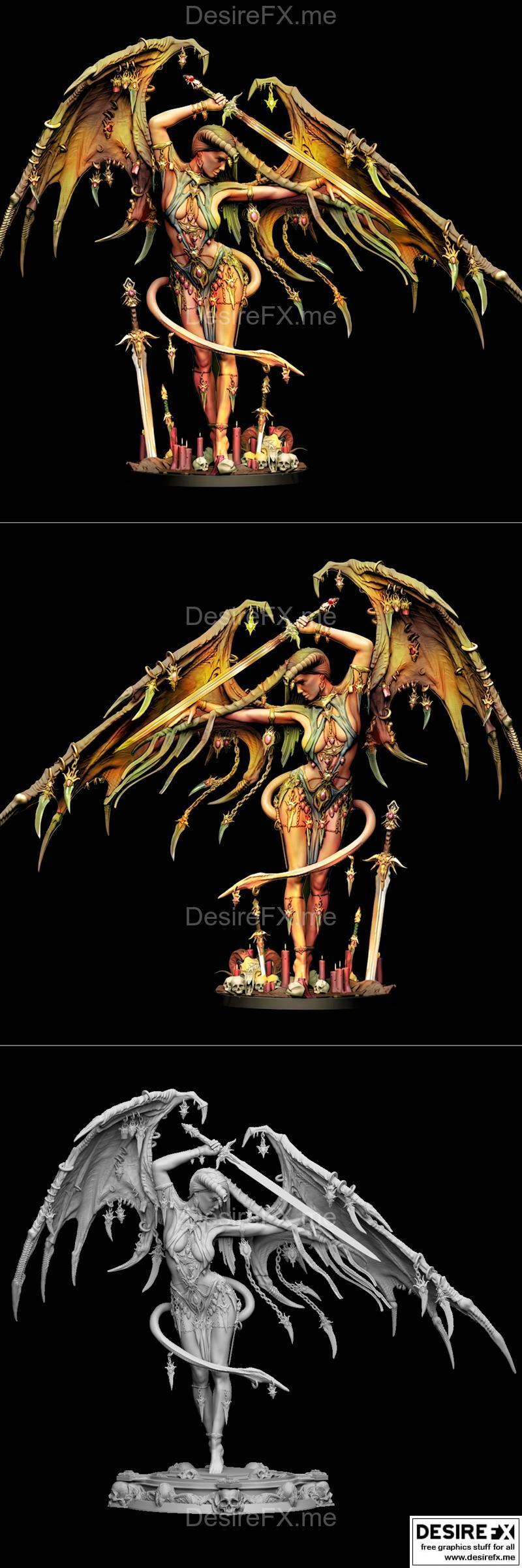 Printomancer 3D打印模型：Lamashtu角色模型|Printomancer – Lamashtu – 3D Print Model STL