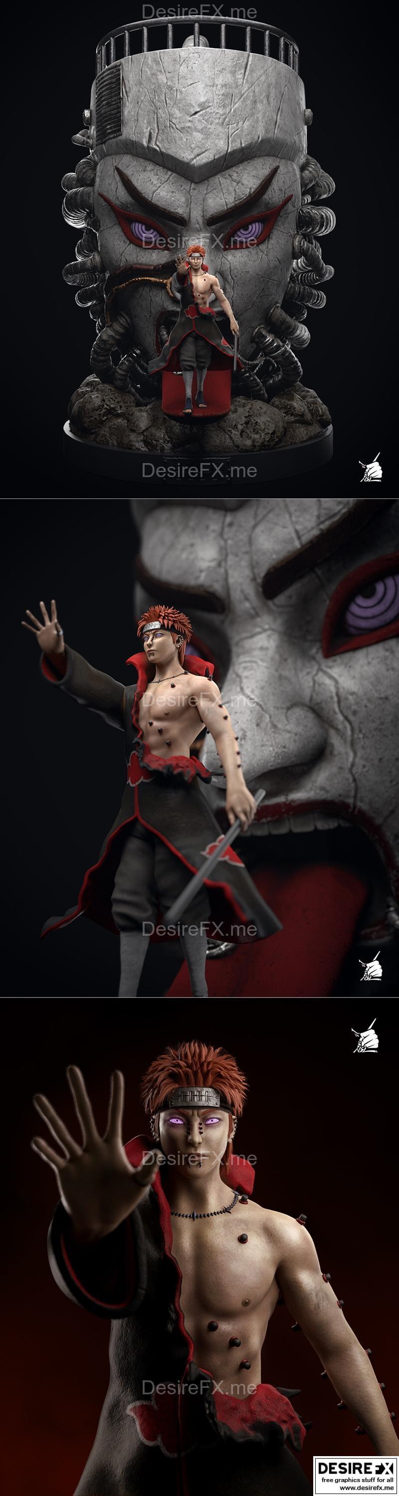 Pain Akatsuki 3D打印模型|Pain Akatsuki – 3D Print Model STL