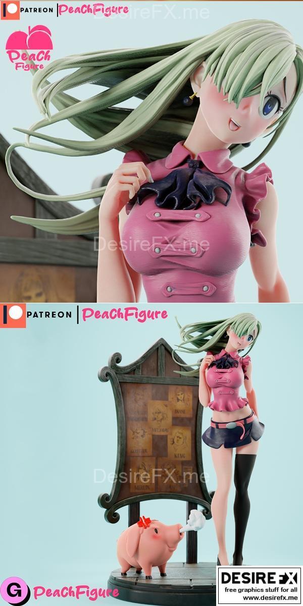 Elizabeth Liones – 3D打印动漫角色模型|Elizabeth Liones – 3D Print Model STL