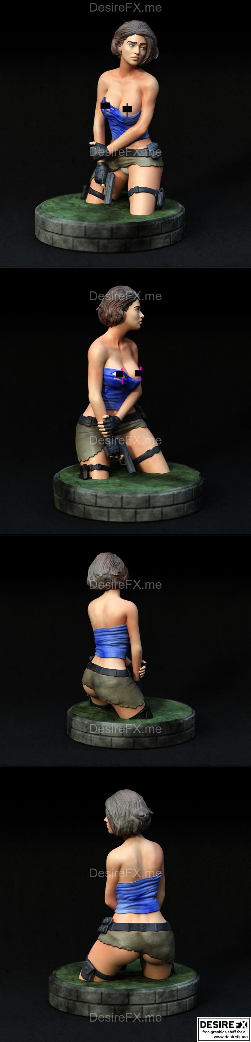 居民恶煞 3D打印模型|Woman Resident Evil – 3D Print Model STL