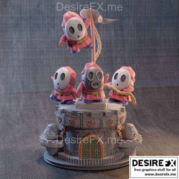 DTR - 3D打印模型 -  shy guy|DTR – Shy Guy – 3D Print Model STL